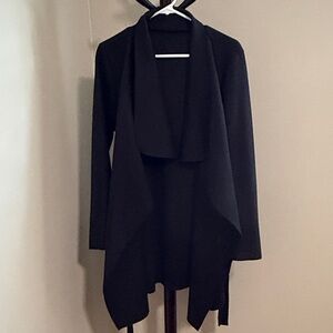 Black Draped Cardigan